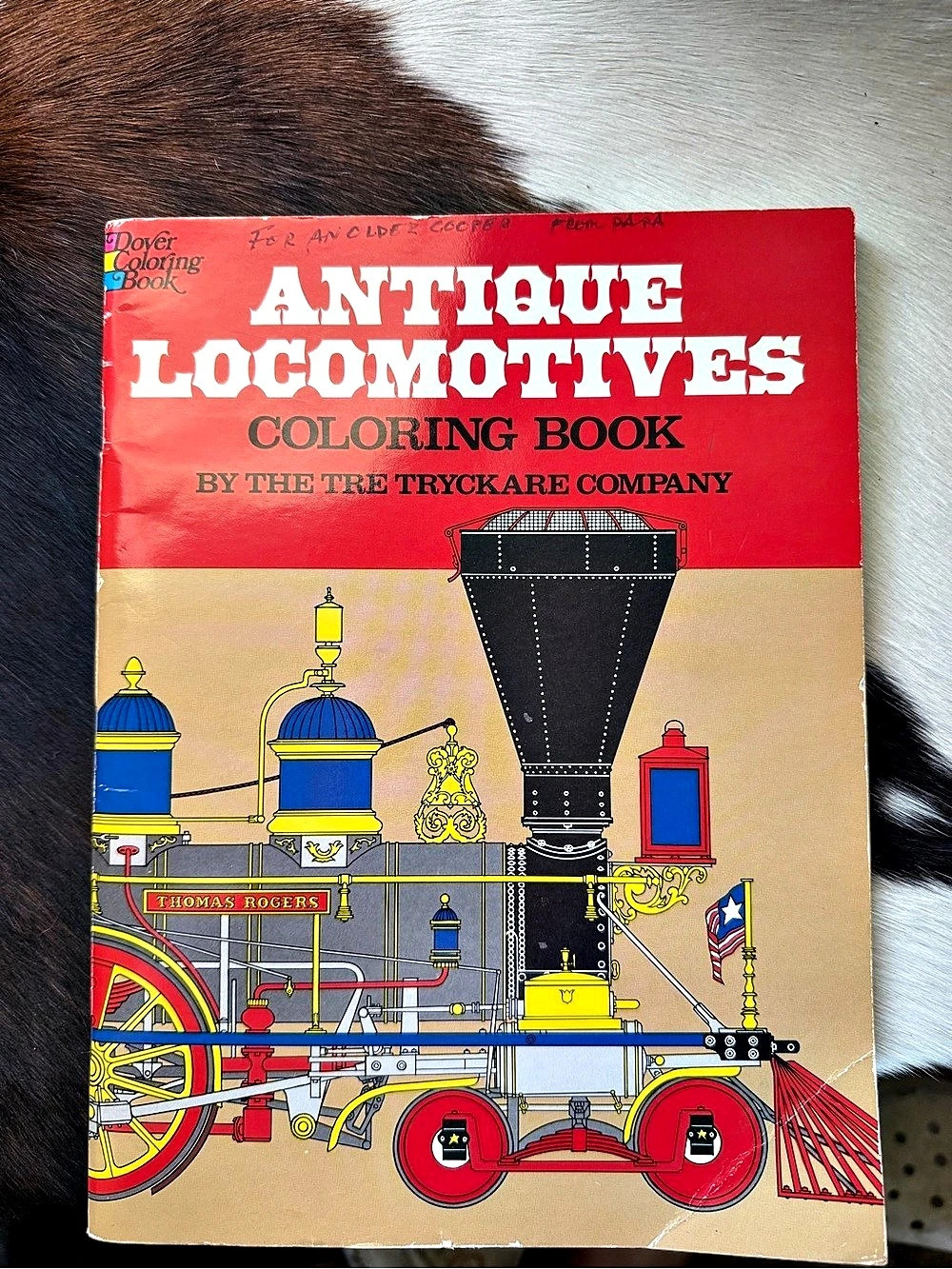The Trey Trickare Company Antique Locomotives Coloring Book Vintage Coloring